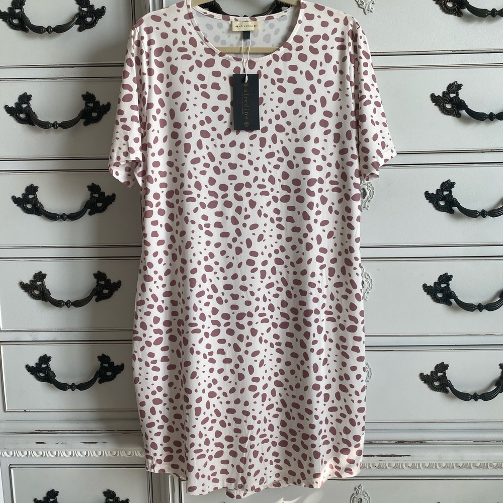 Women’s Leopard Print Alredine Dress by Bailey’s Blossoms Size Large NWT